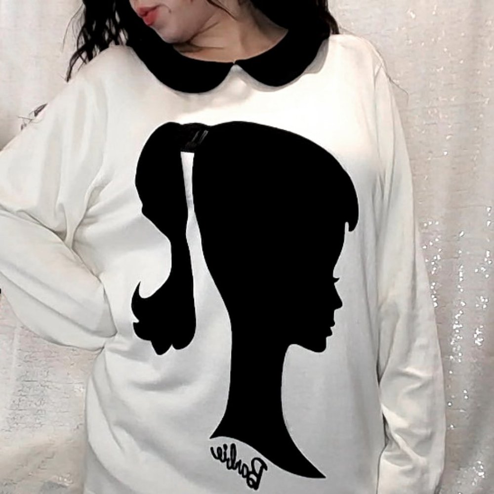 Vintage Style Barbie Silhouette Sweater - Picture 2 of 5